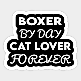 boxer cat Sticker